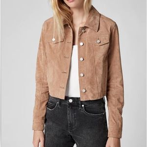 Blank NYC Suede Cropped Moto Jacket